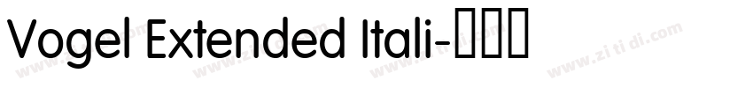 Vogel Extended Itali字体转换